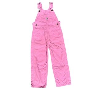 Carhartt Pink Overalls Kids 4T Cotton Classic Play